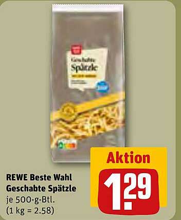 REWE Beste Wahl Geschabte Spätzle