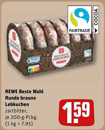 REWE Beste Wahl Runde braune Lebkuchen