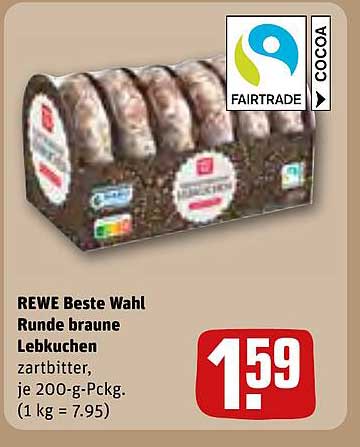 REWE Beste Wahl Runde braune Lebkuchen