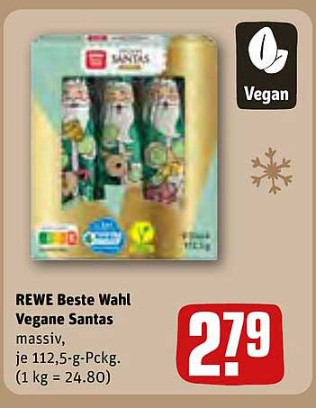 REWE Beste Wahl Vegane Santas