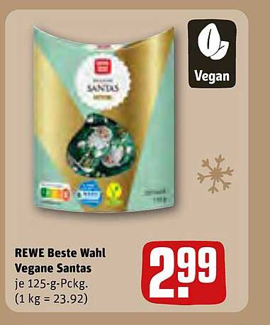 REWE Beste Wahl Vegane Santas