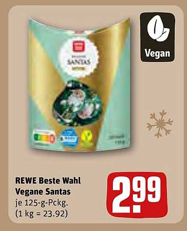 REWE Beste Wahl Vegane Santas