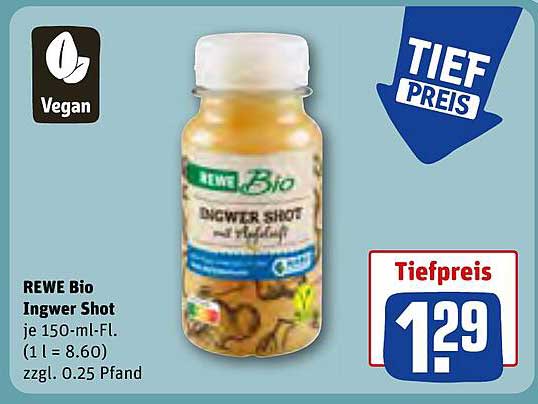 REWE Bio Ingwer Shot