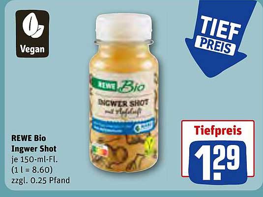 REWE Bio Ingwer Shot