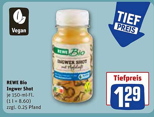 REWE Bio Ingwer Shot