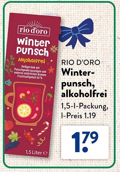 RIO D’ORO Winterpunsch, alkoholfrei