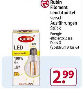 Rubin Filament Leuchtmittel