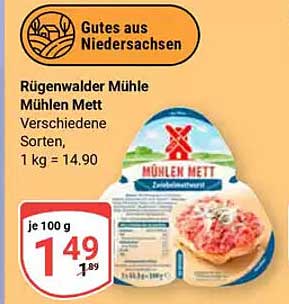 Rügenwalder Mühle Mühlen Mett