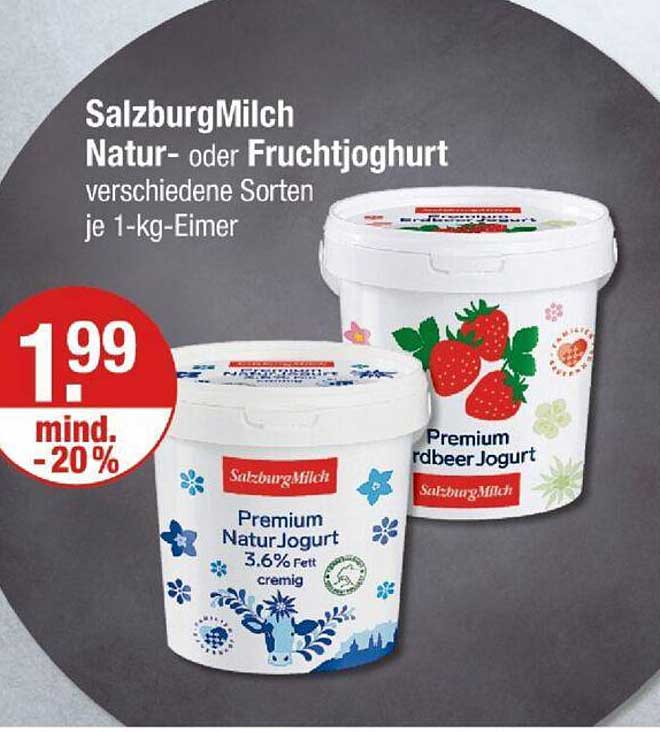 SalzburgMilch Natur- oder Fruchtjoghurt