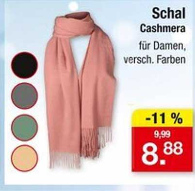 Schal Cashmera für Damen, versch. Farben