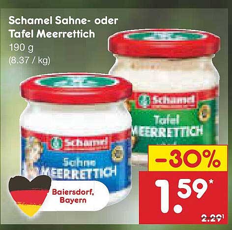 Schamel Sahne- oder Tafel Meerrettich