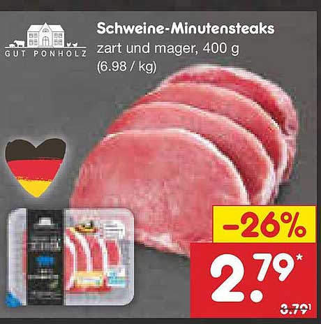 Schweine-Minutensteaks