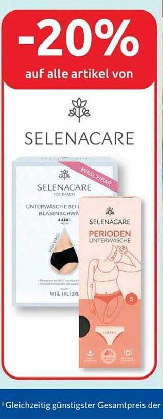 SELENACARE Unterwäsche bei Blasenschwäche  
SELENACARE Perioden Unterwäsche