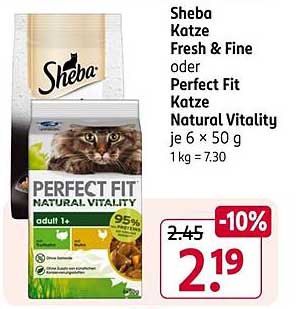 Sheba Katze Fresh & Fine oder Perfect Fit Katze Natural Vitality