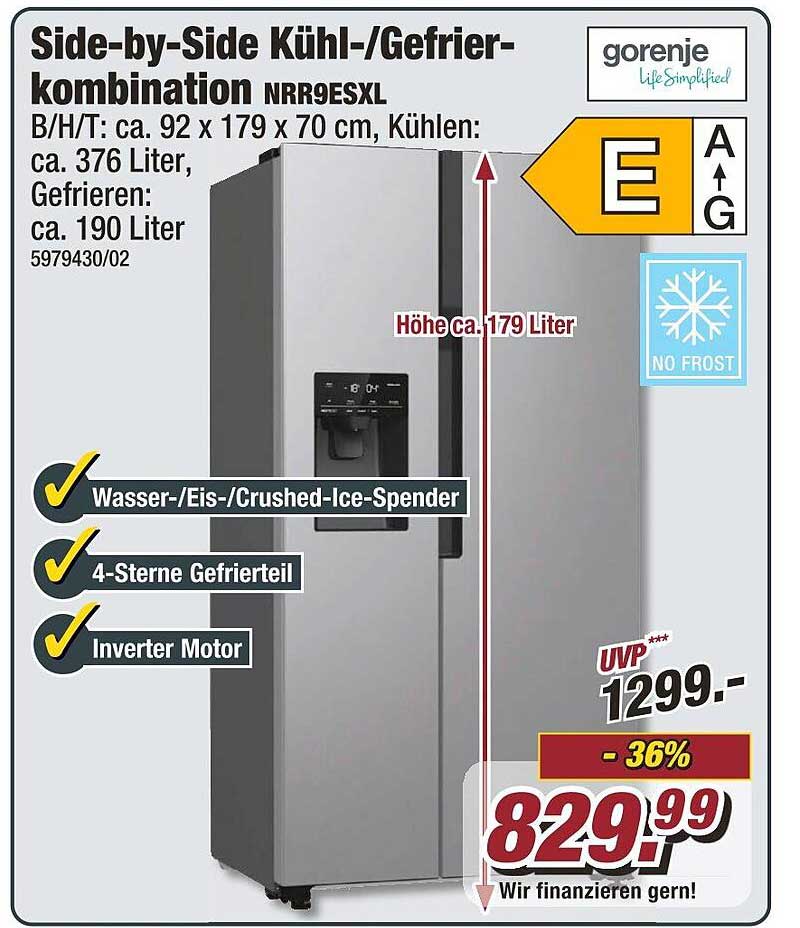 Side-by-Side Kühl-/Gefrier-kombination NRR9ESXL