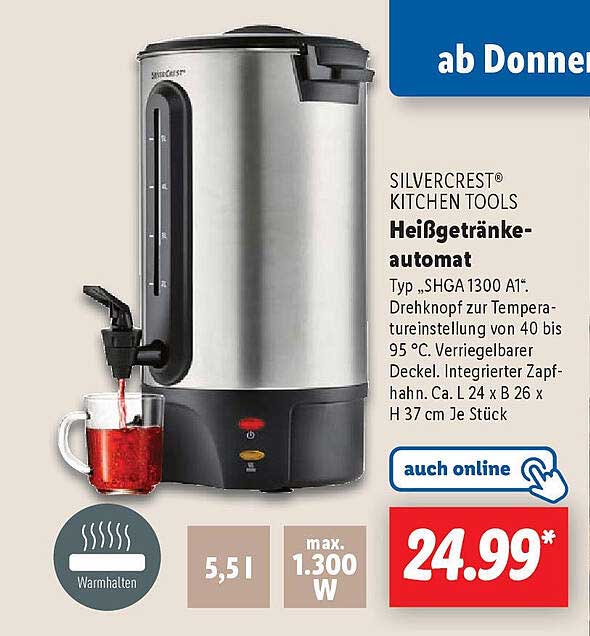 SilverCrest® Heißgetränkeautomat