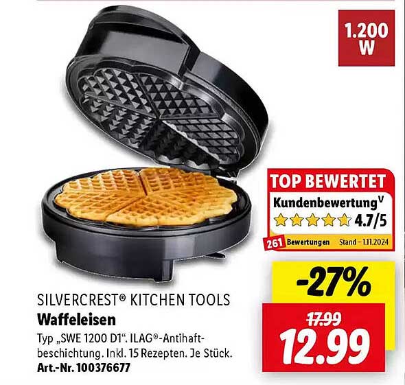 SILVERCREST® KITCHEN TOOLS Waffeleisen