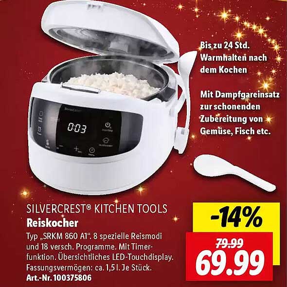 SLIVERCREST® KITCHEN TOOLS Reiskocher