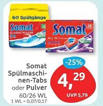 Somat Spülmaschinen-Tabs oder Pulver