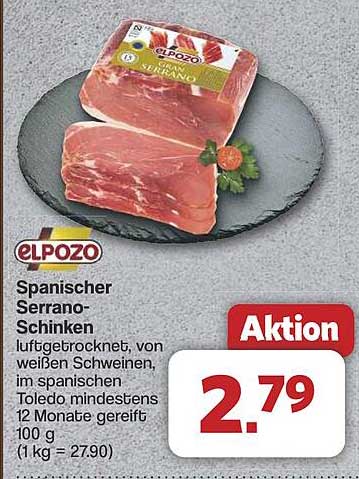 Spanischer Serrano-Schinken