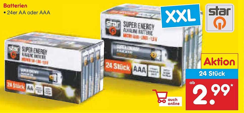 SUPER ENERGY® ALKALINE BATTERIEN 24 Stück AAA