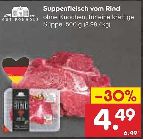 Suppenfleisch vom Rind