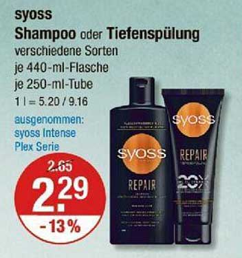 syoss Shampoo oder Tiefenspülung