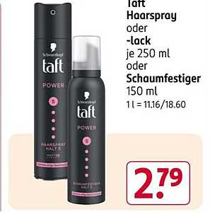 Taft Haarspray oder -lack