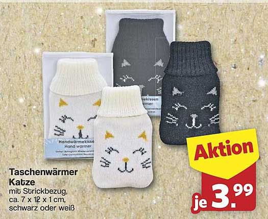 Taschenwärmer Katze