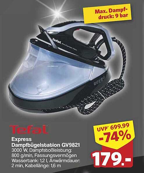 Tefal Express Dampfbügelstation GV9821