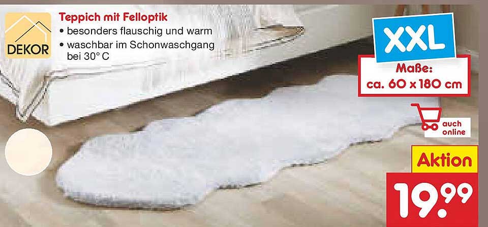 Teppich mit Felloptik