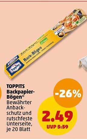 TOPPITS Backpapier-Bögen