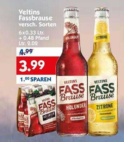 Veltins Fassbrause versch. Sorten