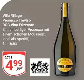 Villa Rillago Prosecco Treviso DOC Vino Frizzante