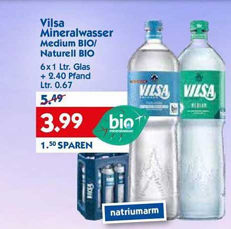 Vilsa Mineralwasser Medium BIO/ Naturell BIO