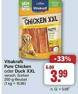 Vitakraft Pure Chicken XXL Filets