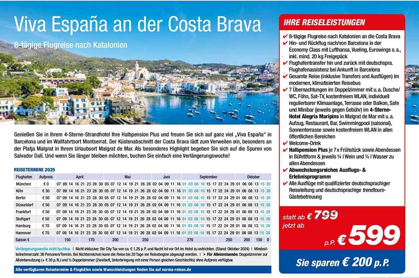 Viva España an der Costa Brava