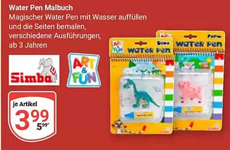 Water Pen Malbuch