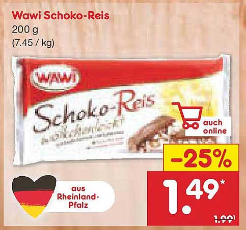 Wawi Schoko-Reis