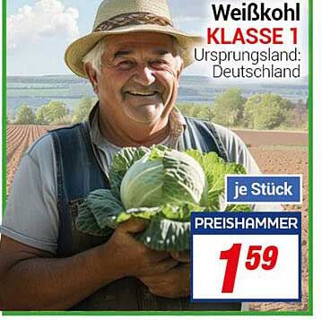 Weißkohl KLASSE 1