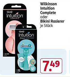 Wilkinson Intuition Complete oder Bikini Rasierer