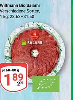 Wiltmann Bio Salami