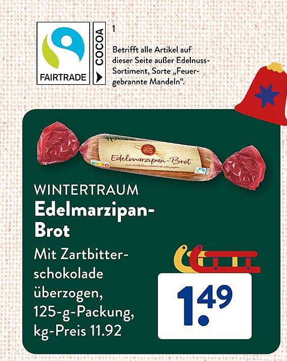 WINTERTRAUM Edelmarzipan-Brot