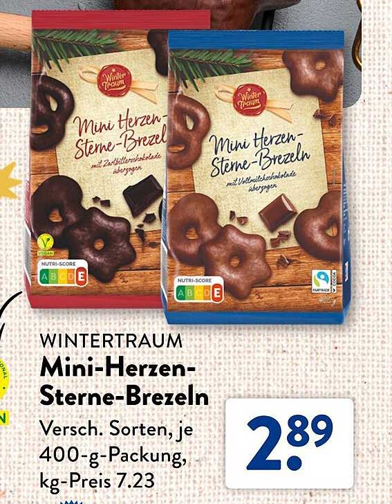 WINTERTRAUM Mini-Herzen-Sterne-Brezeln