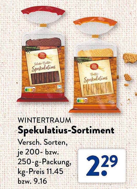 WINTERTRAUM Spekulatius-Sortiment