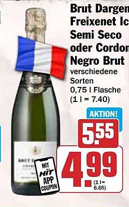 Brut Dargen Freixenet Ic Semi Seco oder Cordon Negro Brut