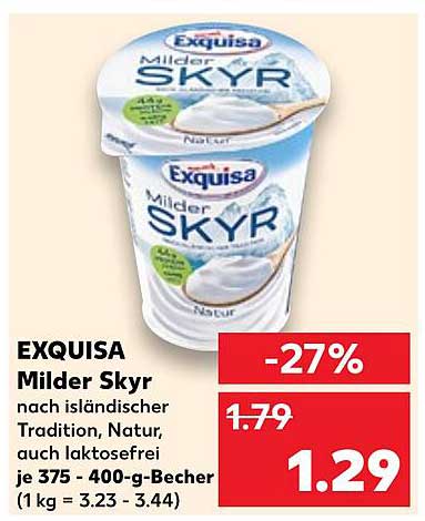 EXQUISA Milder Skyr