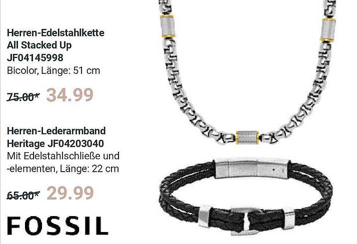 Herren-Edelstahlkette All Stacked Up JF04145998