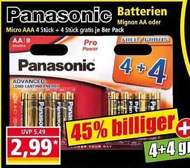 Panasonic Batterien