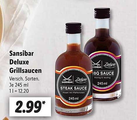 Sansibar Deluxe Grillsaucen